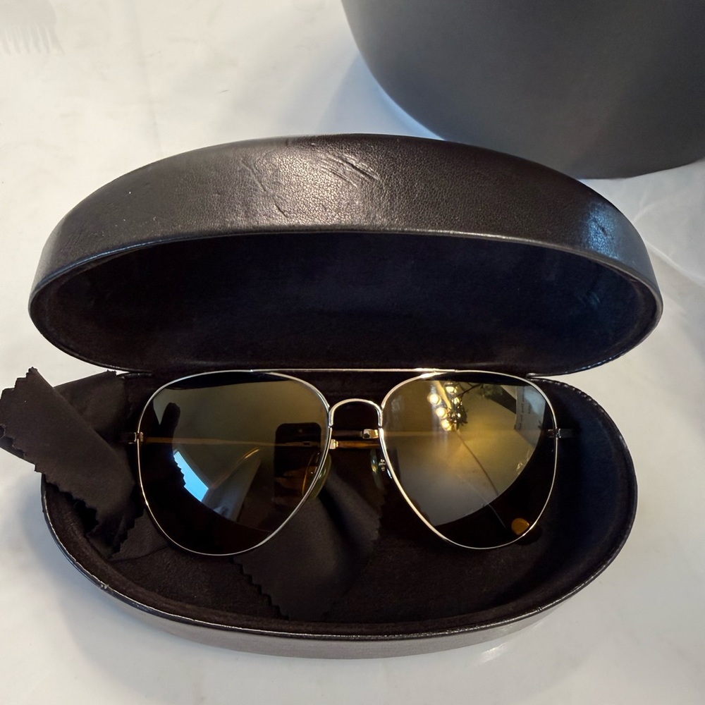 Women’s Michael Kors Gold Aviator Sunglasses